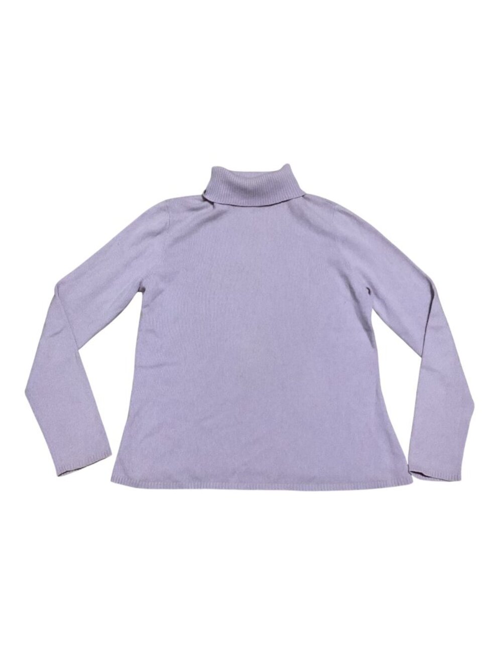 Chadwicks Lavender Cashmere Turtleneck Sweater Sz XL Long Sleeve Soft Knit Women